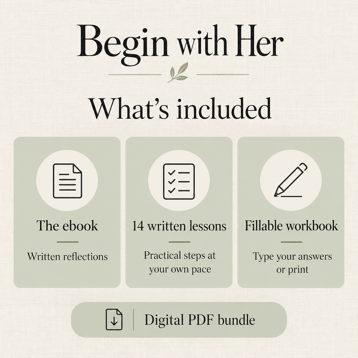 Begin with Her — Complete Book & Written Course