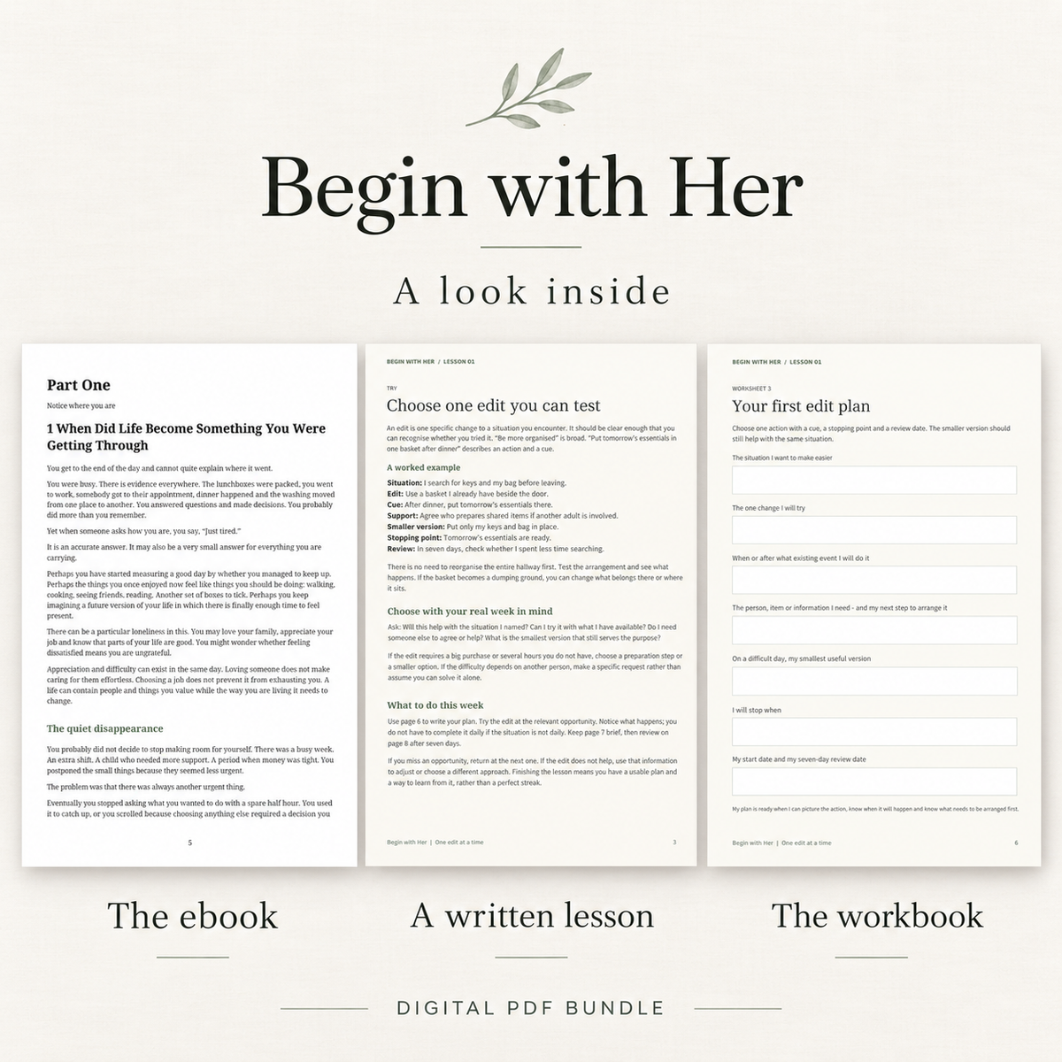 Begin with Her — Complete Book & Written Course