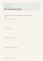The Overwhelmed Woman Reset – 7 Day Self Care Workbook
