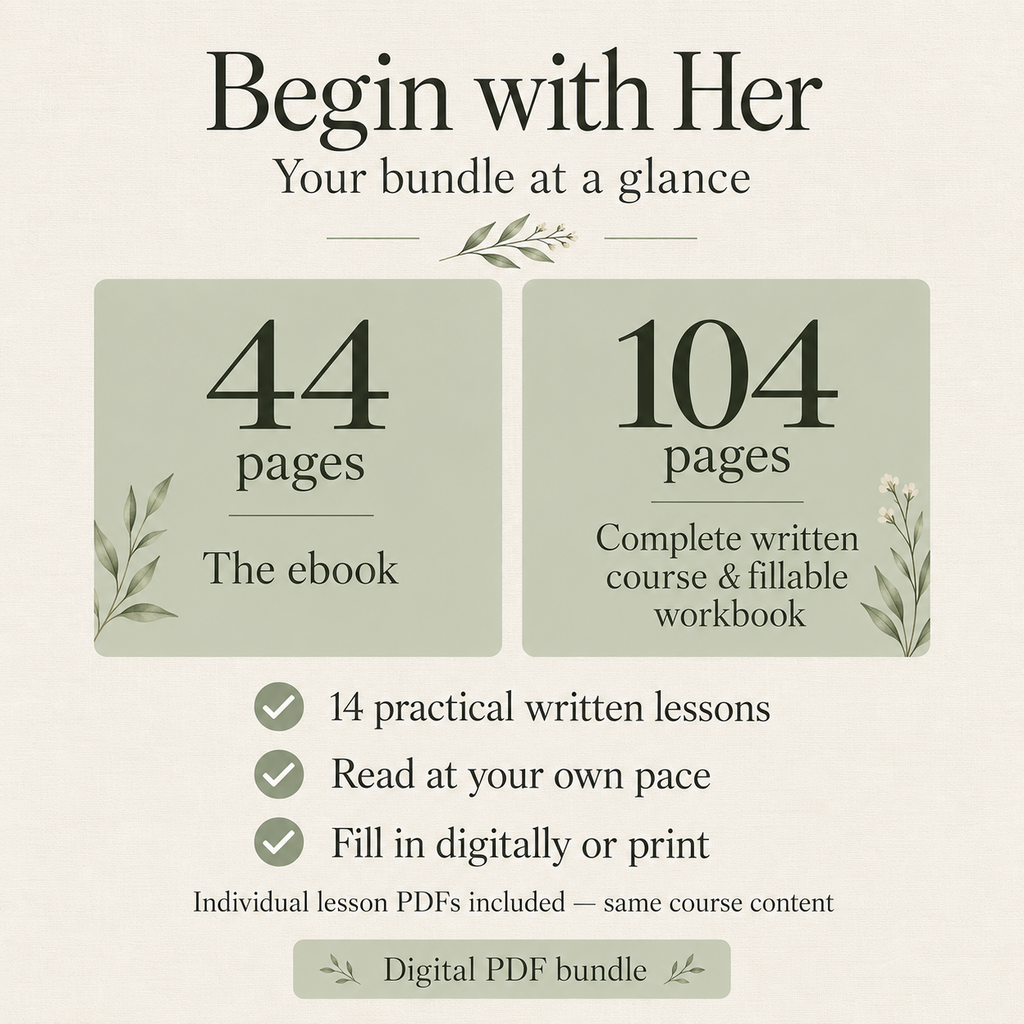 Begin with Her — Complete Book & Written Course