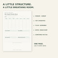 My Gentle Weekly Reset – Printable Weekly Planner
