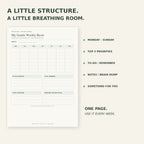 My Gentle Weekly Reset – Printable Weekly Planner