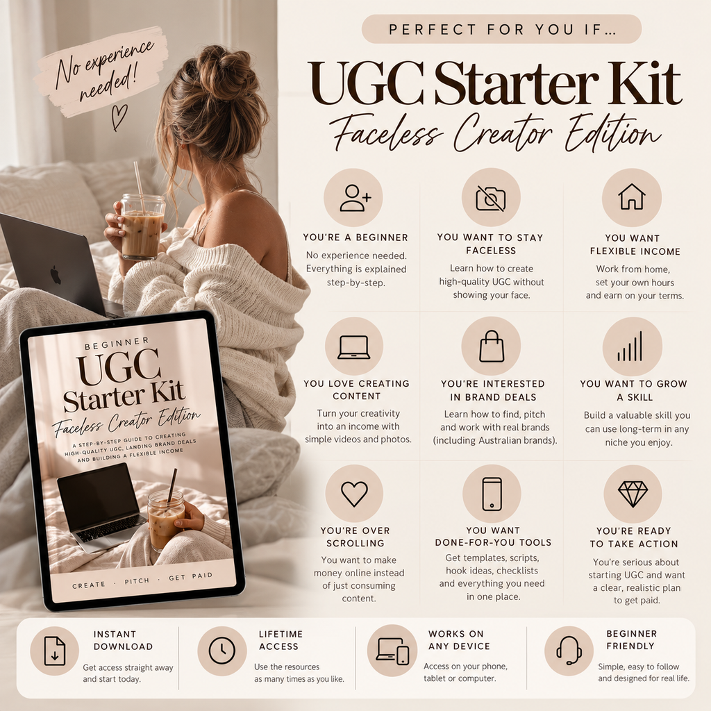 UGC Starter Kit – Faceless Creator Edition